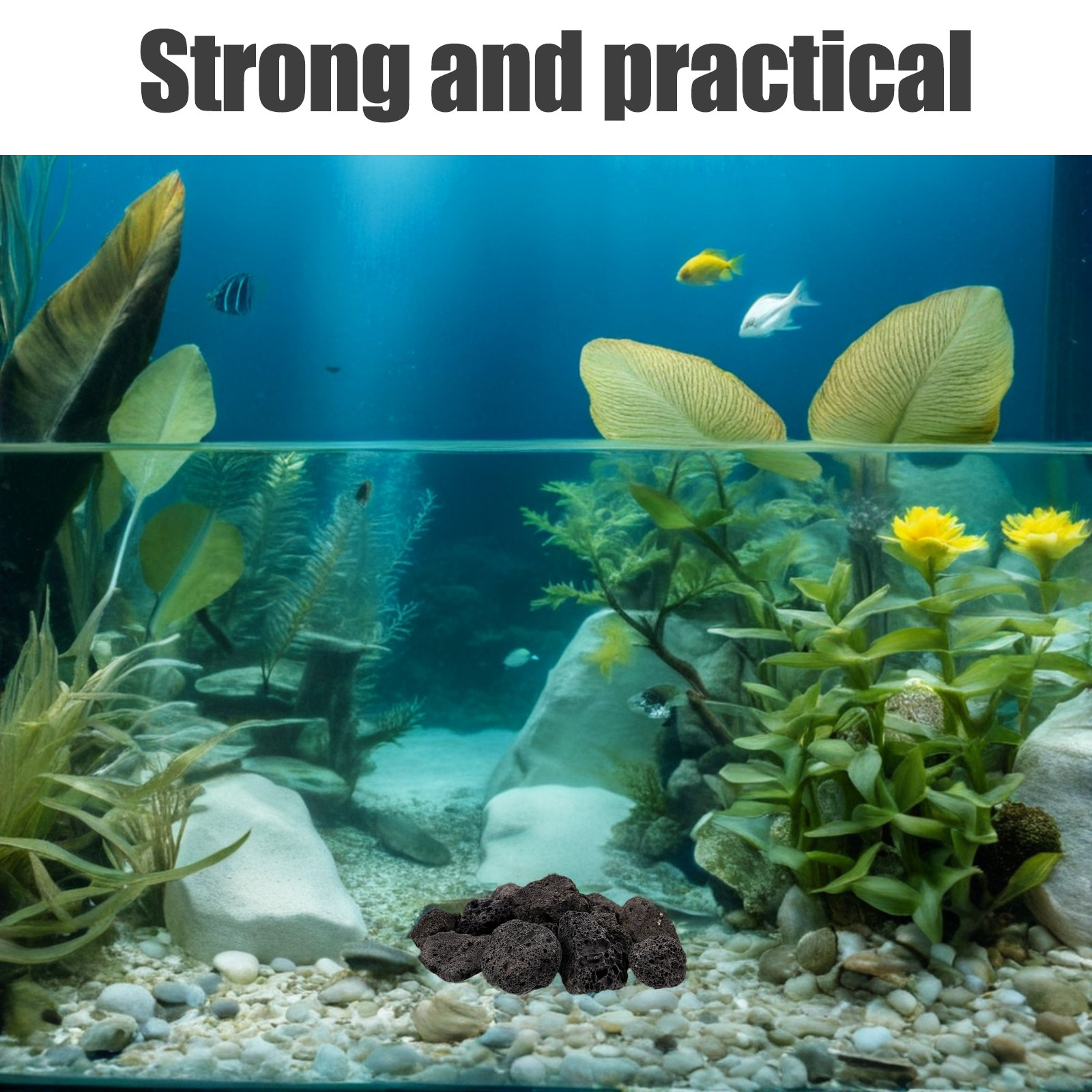 Planted Aquarium With Rocks - 1 Pacote de Pedras Decorativas Vulcânicas