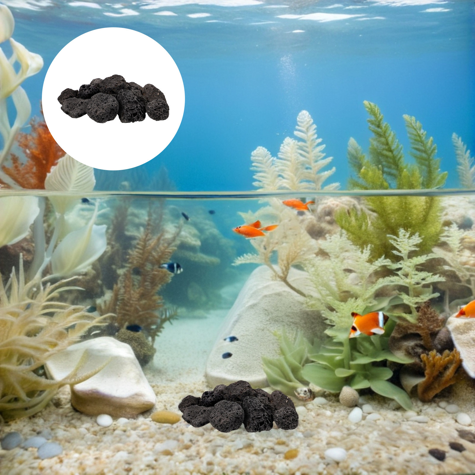 Planted Aquarium With Rocks - 1 Pacote de Pedras Decorativas Vulcânicas