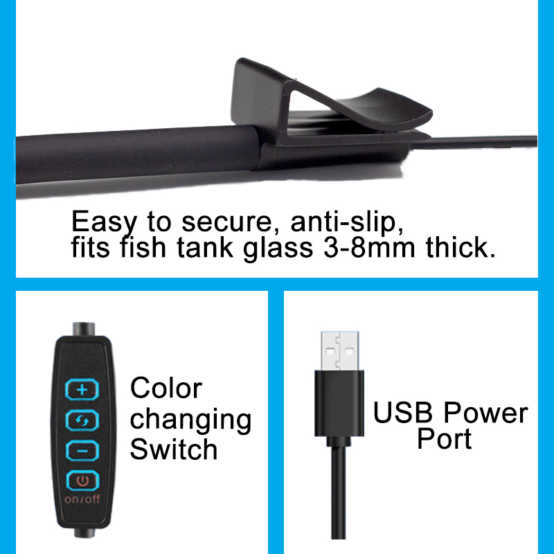 Usb aquário lâmpada led luz do - Aquarium Plant Delivery avaliação e preço
