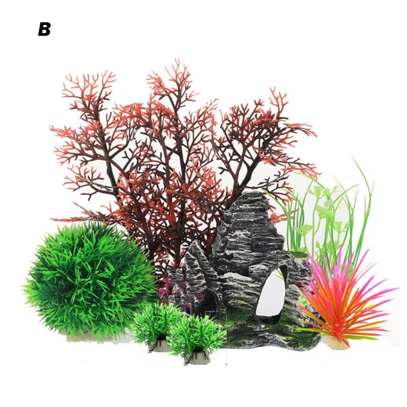 10 Peças de Decoração para Aqu - Planted Aquarium With Rocks avaliação e preço