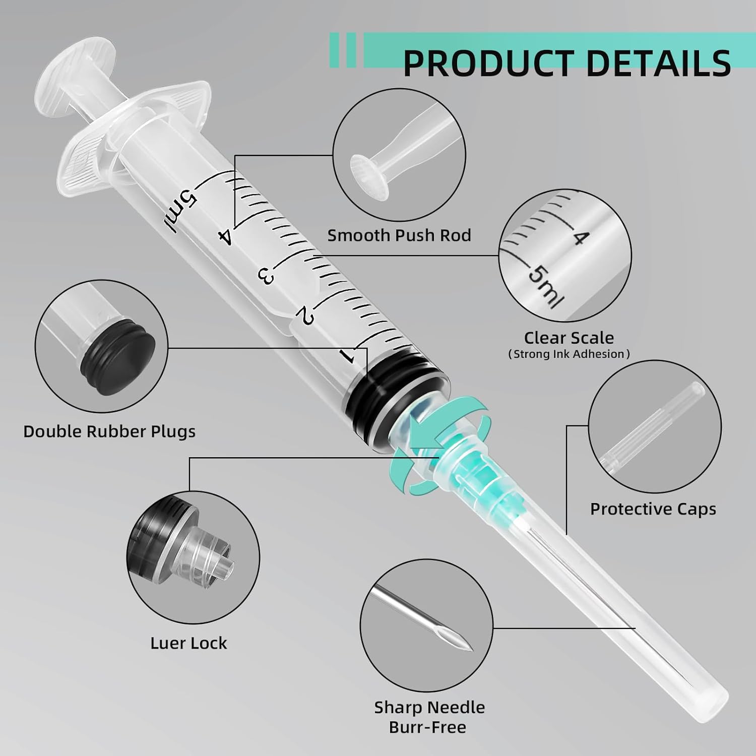 Seringa Luer Lock de 5ml, Adeq - Aquarium Plant Delivery avaliação e preço