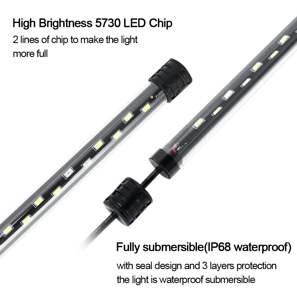 58cm luz de aquário led planta - Aquarium Plant Delivery avaliação e preço